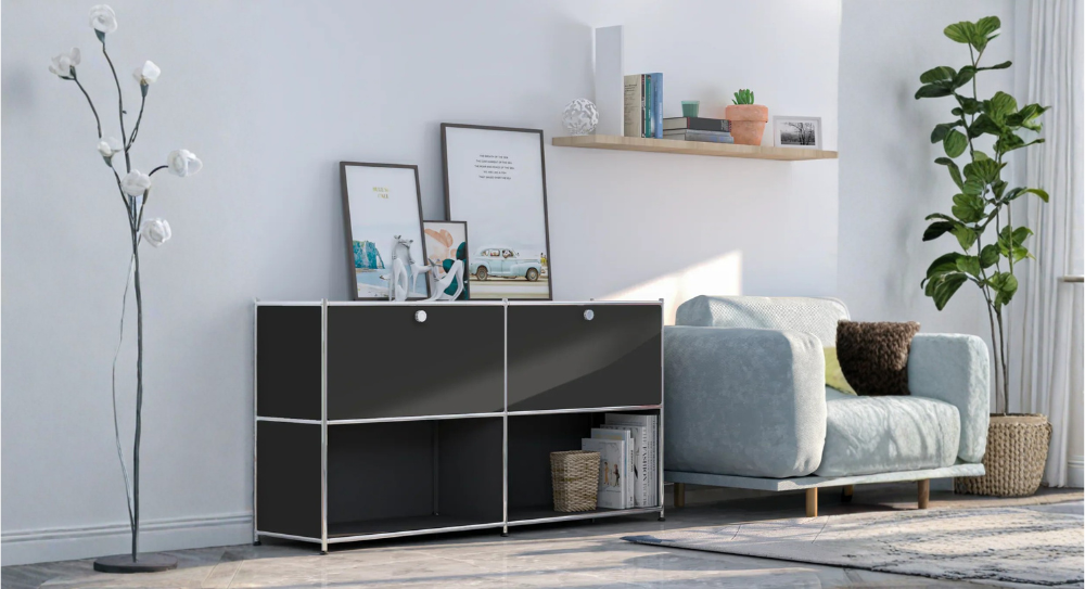 How to Style a Metal Sideboard in a Modern Living Room