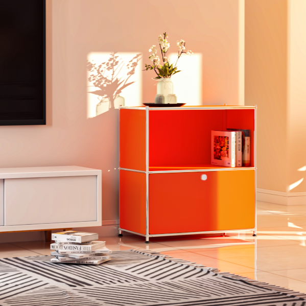 SIMPLINK 32.5-Inch Metal Storage Cabinet with Flip-Top Door