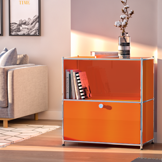 SIMPLINK 32.5-Inch Metal Storage Cabinet with Flip-Top Door