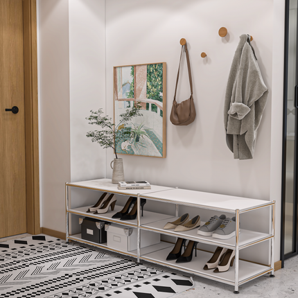 Metal Low Rack Black