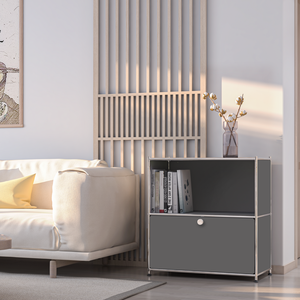 SIMPLINK 32.5-Inch Metal Storage Cabinet with Flip-Top Door