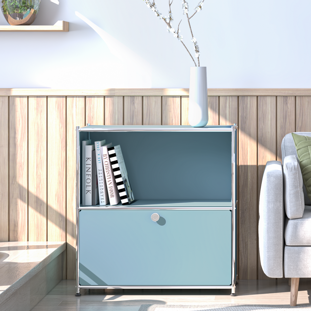 SIMPLINK 32.5-Inch Metal Storage Cabinet with Flip-Top Door