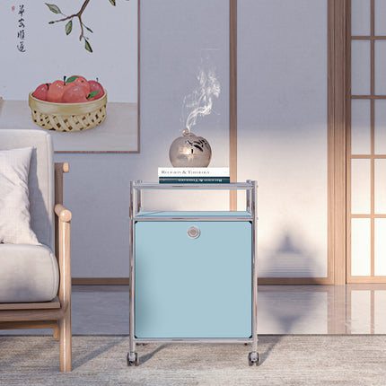 Storage Cart with 1 Flap Door Orange