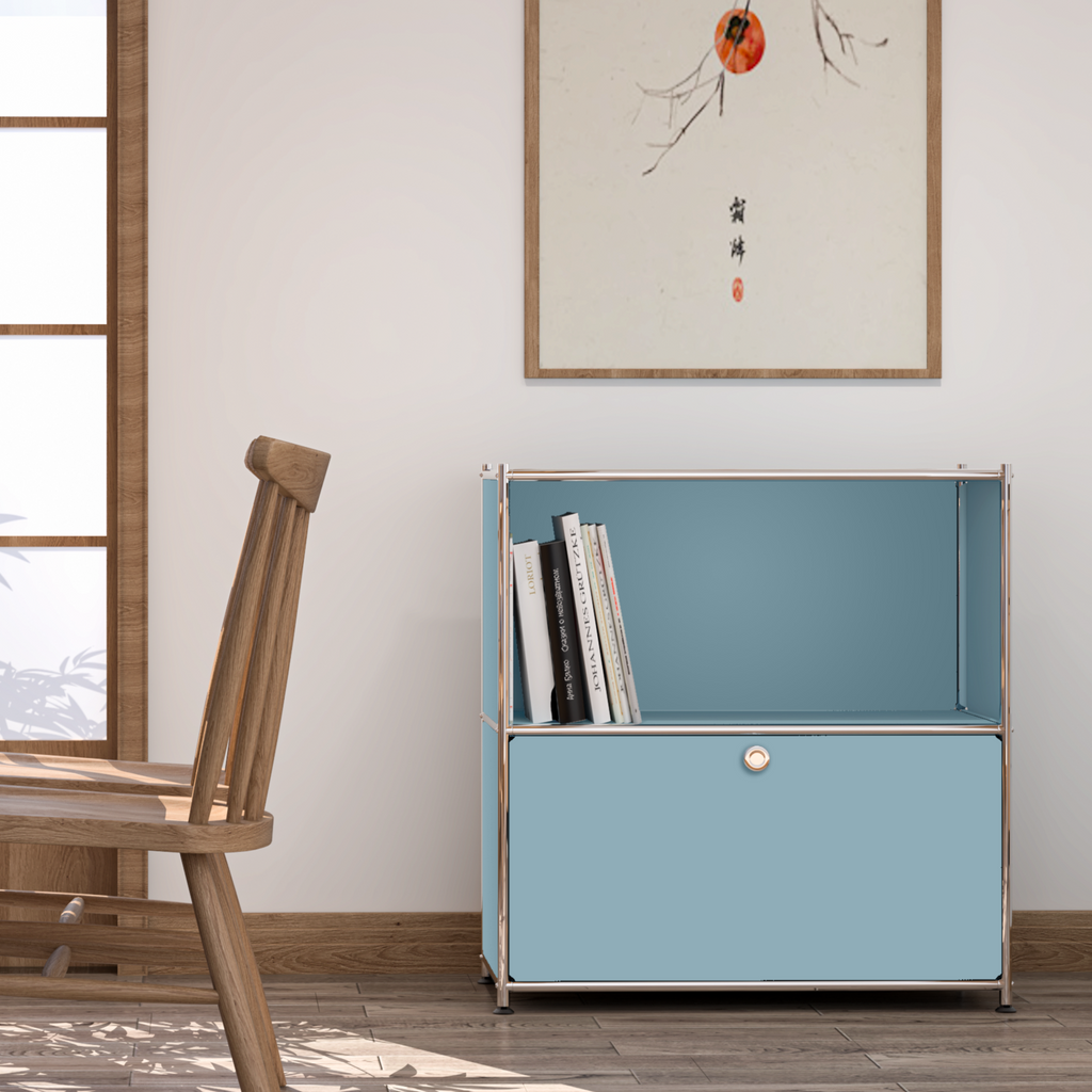 SIMPLINK 32.5-Inch Metal Storage Cabinet with Flip-Top Door