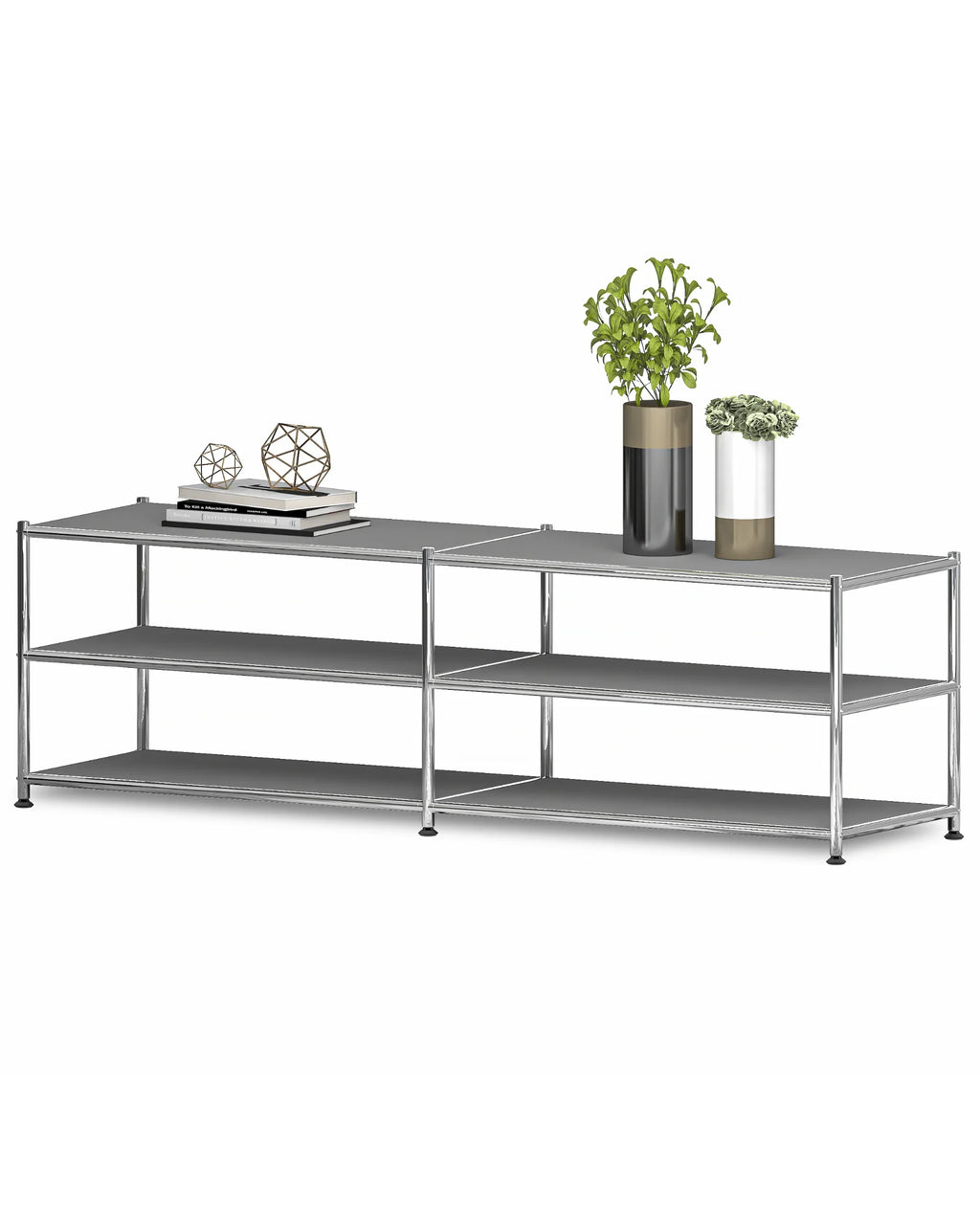 SIMPLINK 60-Inch Wide 3-Tier Metal Storage Shelf