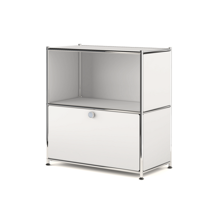 Flip-Top Side Table White - Sideboard, Storage Cabinet