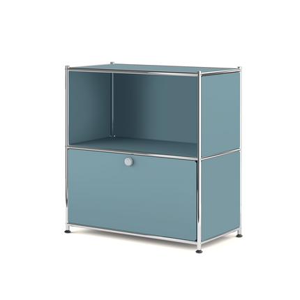 Flip-Top Side Table Blue - Sideboard, Storage Cabinet