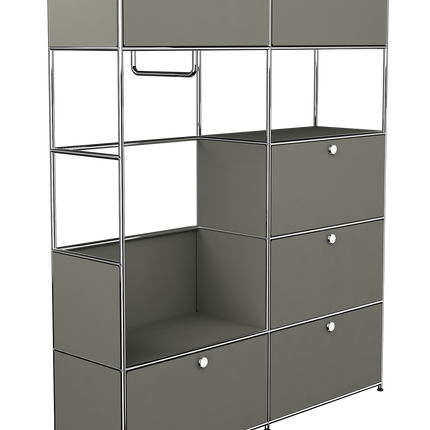 Wardrobe Storage Grey