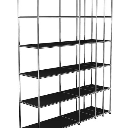 Metal Bookcase Black