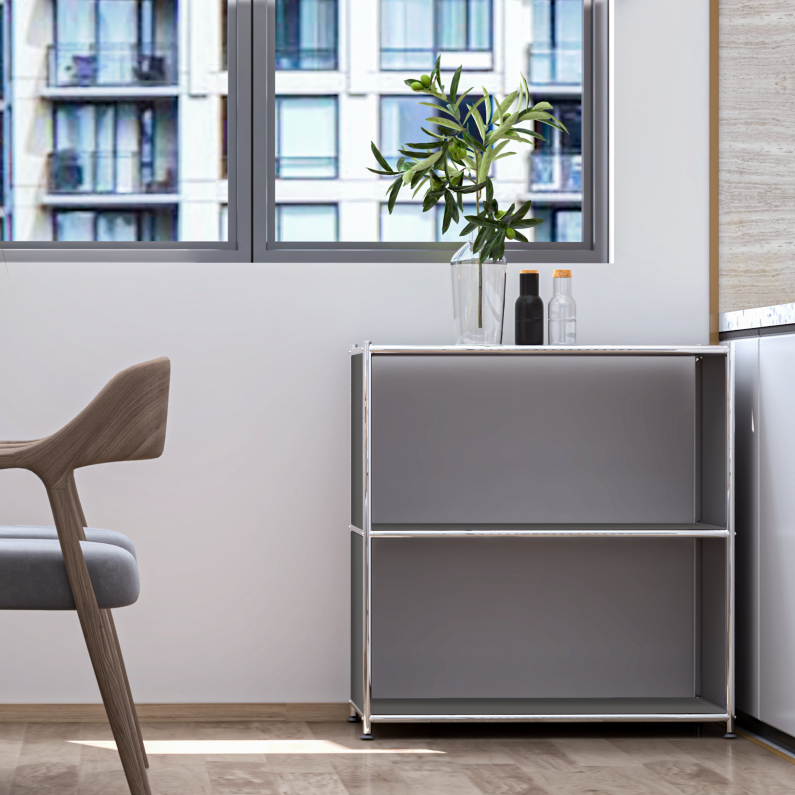 SIMPLINK 32-Inch Metal Bookcase with Open Shelves – Simplink